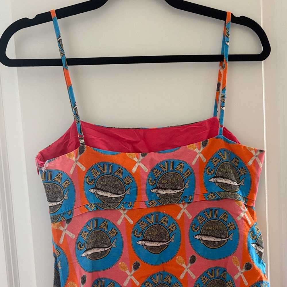 Colorful Caviar Print Slip Dress - Picture 4 of 7